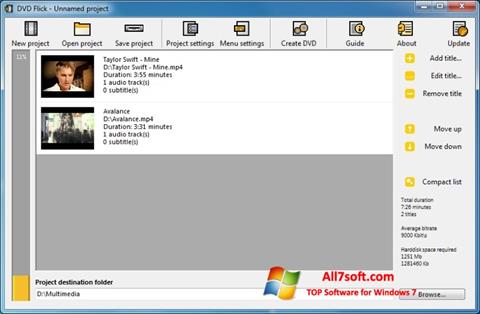 Screenshot DVD Flick für Windows 7