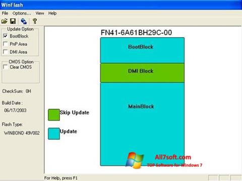 Screenshot WinFlash für Windows 7