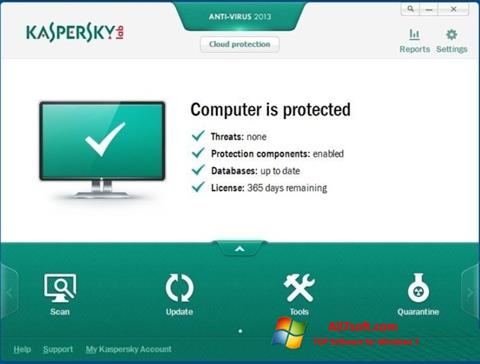 Screenshot Kaspersky für Windows 7