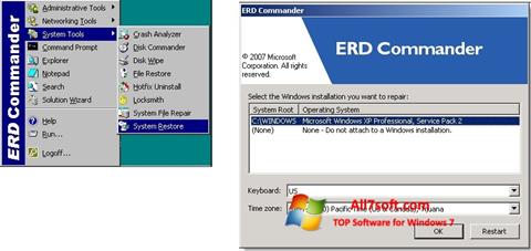 Screenshot ERD Commander für Windows 7