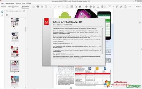 Screenshot Adobe Acrobat Reader DC für Windows 7