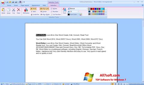 Screenshot DocX Reader für Windows 7