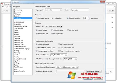 Screenshot Adobe Acrobat für Windows 7