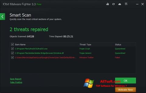Screenshot IObit Malware Fighter für Windows 7