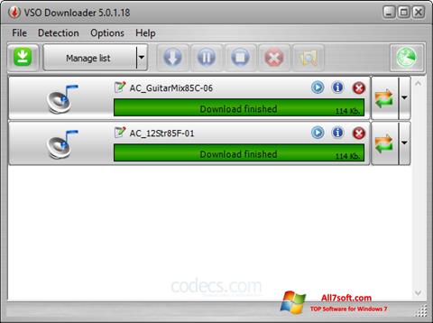 Screenshot VSO Downloader für Windows 7