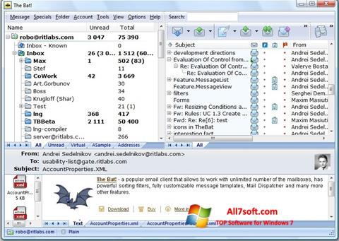 Screenshot The Bat! für Windows 7