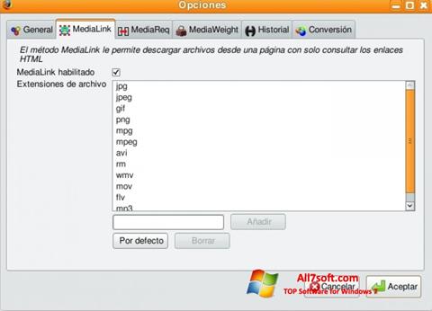 Screenshot Video DownloadHelper für Windows 7