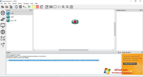 Screenshot GNS3 für Windows 7