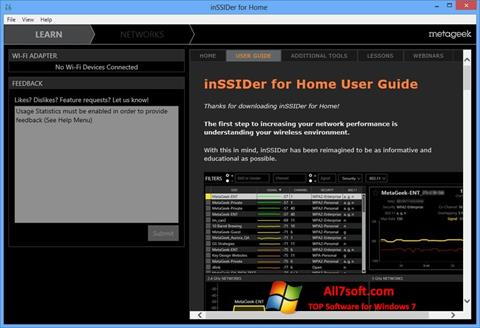 Screenshot InSSIDer für Windows 7