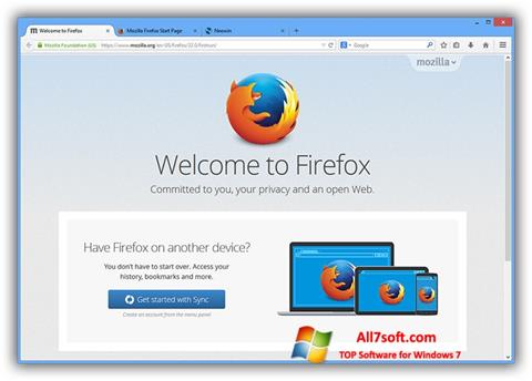 Screenshot Mozilla Firefox Offline Installer für Windows 7