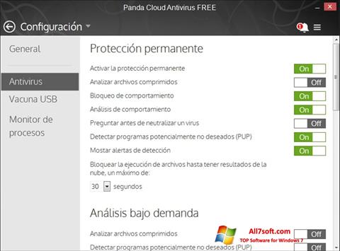 Screenshot Panda Cloud für Windows 7