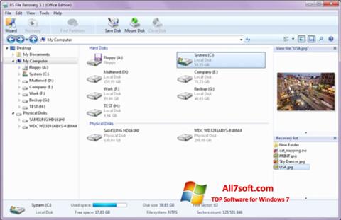 Screenshot RS File Recovery für Windows 7