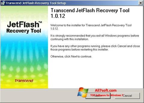 Screenshot JetFlash Recovery Tool für Windows 7