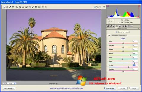 Screenshot Adobe Camera Raw für Windows 7