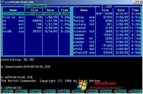 Screenshot Norton Commander für Windows 7