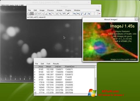 Screenshot ImageJ für Windows 7