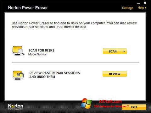 Screenshot Norton Power Eraser für Windows 7