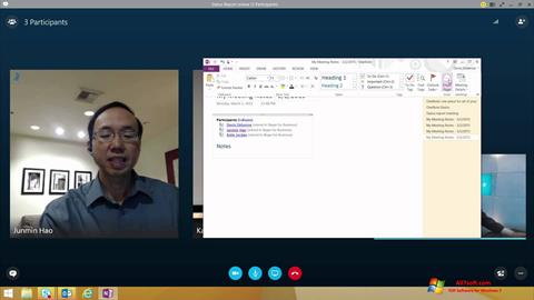 Screenshot Skype for Business für Windows 7
