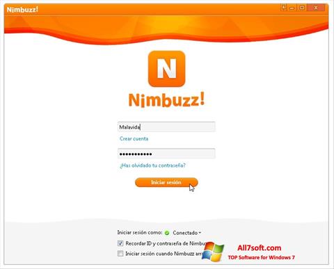 Screenshot Nimbuzz für Windows 7