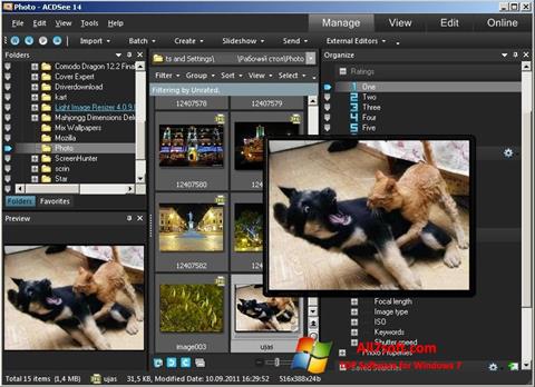Screenshot ACDSee Photo Manager für Windows 7