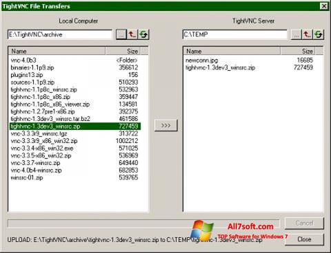 Screenshot TightVNC für Windows 7