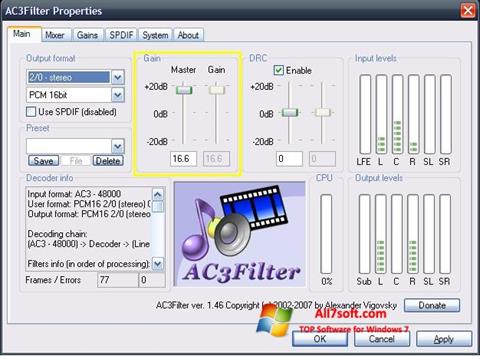 Screenshot AC3Filter für Windows 7