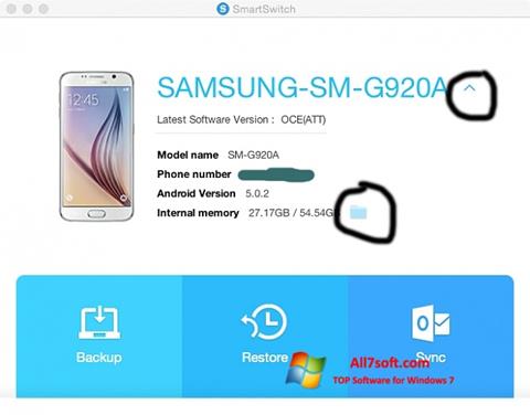 Screenshot Samsung Smart Switch für Windows 7