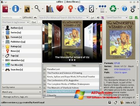 Screenshot Calibre für Windows 7