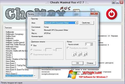 Screenshot CheMax für Windows 7