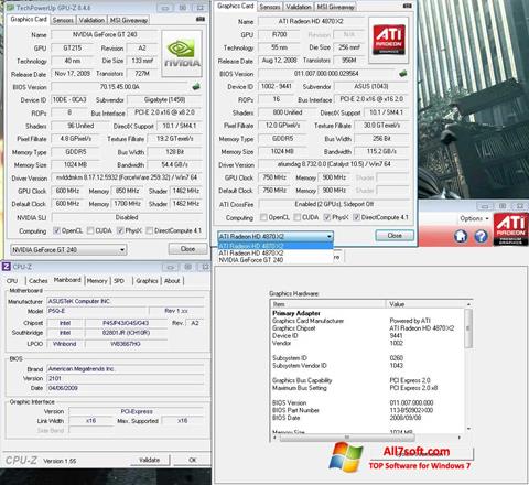 Screenshot GPU-Z für Windows 7