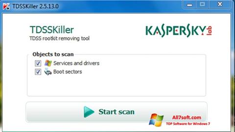 Screenshot Kaspersky TDSSKiller für Windows 7
