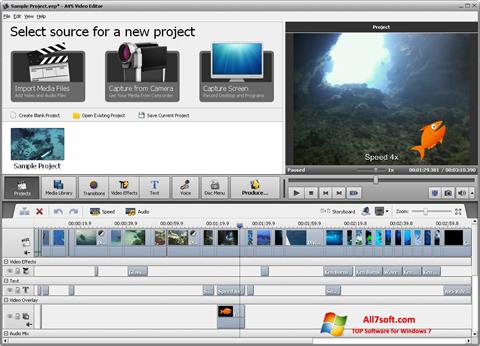 Screenshot AVS Video Editor für Windows 7