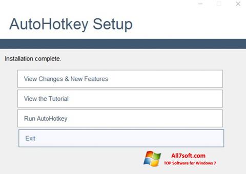 Screenshot AutoHotkey für Windows 7