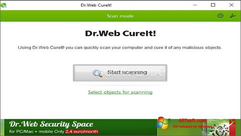 Screenshot Dr.Web CureIt für Windows 7