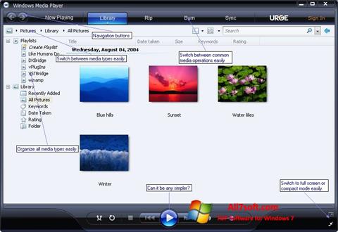 Screenshot Media Player für Windows 7