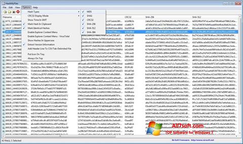 Screenshot HashMyFiles für Windows 7
