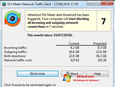 Screenshot DU Meter für Windows 7
