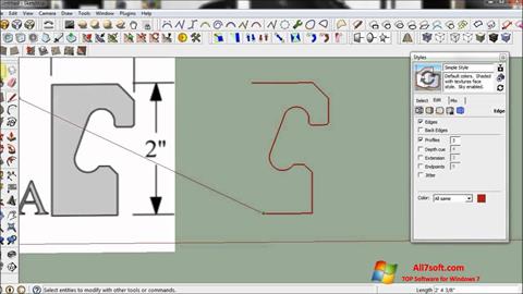 Screenshot SketchUp für Windows 7