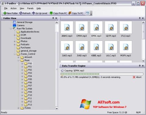 Screenshot iFunBox für Windows 7