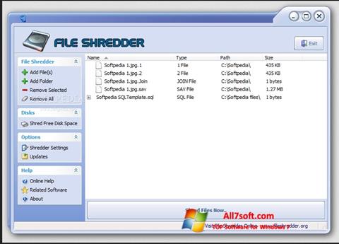 Screenshot File Shredder für Windows 7