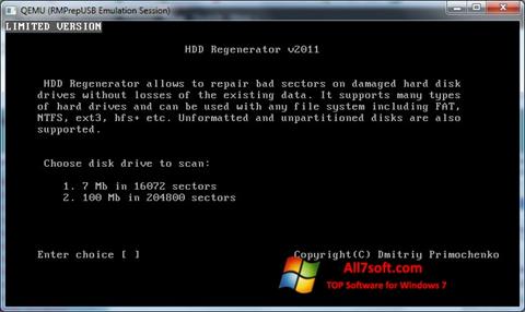 Screenshot HDD Regenerator für Windows 7