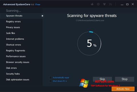 Screenshot Advanced SystemCare Pro für Windows 7
