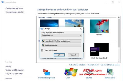 Screenshot Personalization Panel für Windows 7
