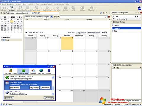 Screenshot SeaMonkey für Windows 7