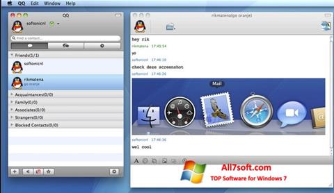 Screenshot QQ International für Windows 7