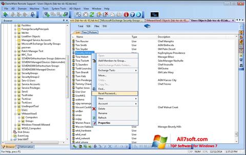 Screenshot Remote Administration Tool für Windows 7