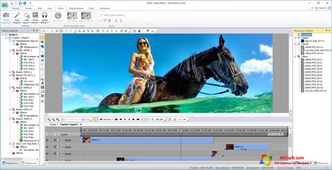 Screenshot VSDC Free Video Editor für Windows 7