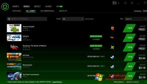 Screenshot Razer Cortex für Windows 7